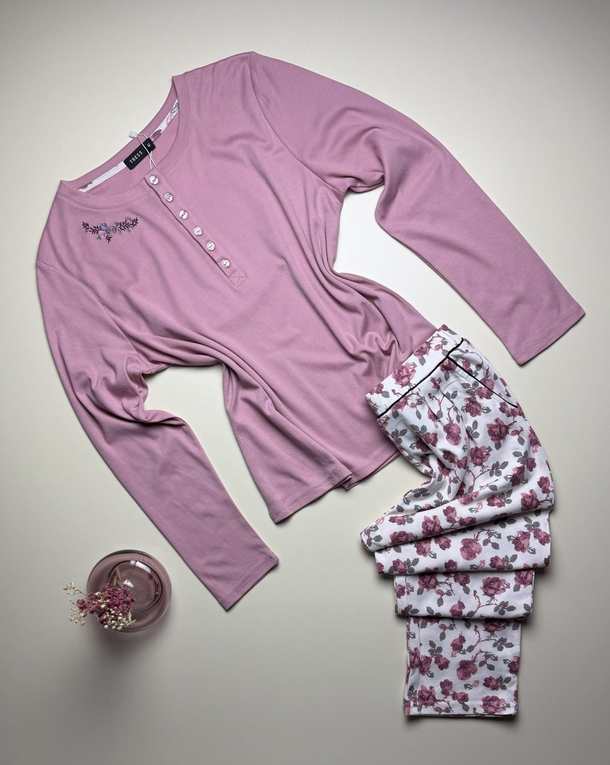 Pyjama Manche Longue "Rose"