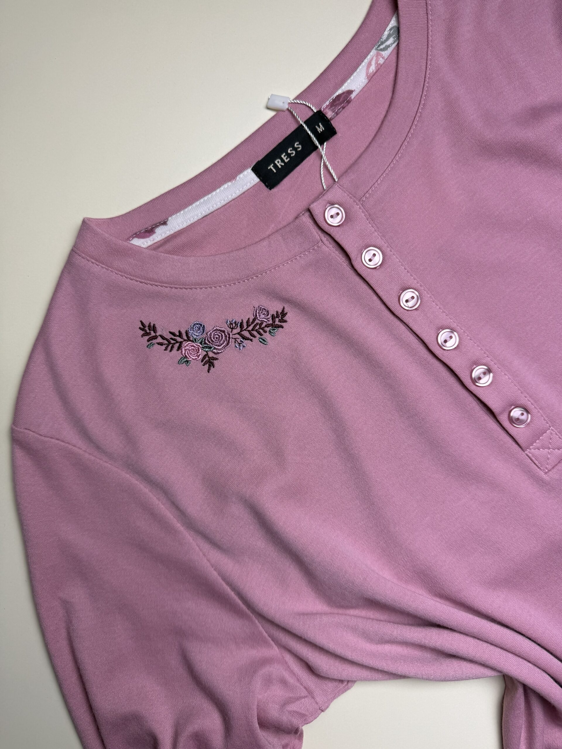 Pyjama Manche Longue "Rose" – Image 3