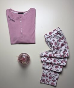 Alternative view of Pyjama Manche Longue "Rose"