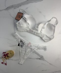 Alternative view of Ensemble 2pcs H Push up " Blanc "