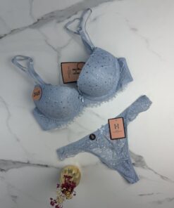 Ensemble 2pcs H Push up " Bleu "
