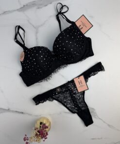 Ensemble 2pcs H Push up " Noir "