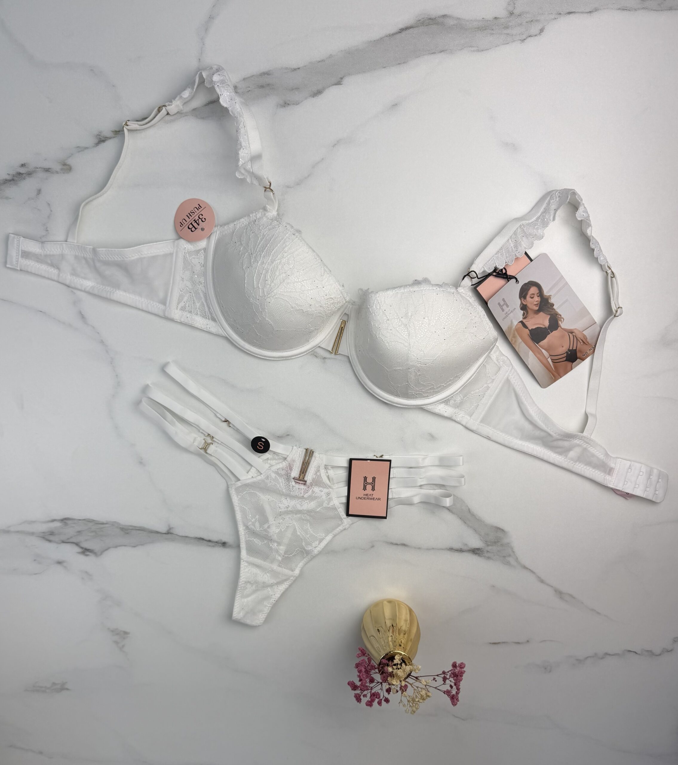 Ensemble 2pcs H push up "Blanc" – Image 4