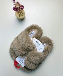 Pantoufle en fourrure - Primark - Camel