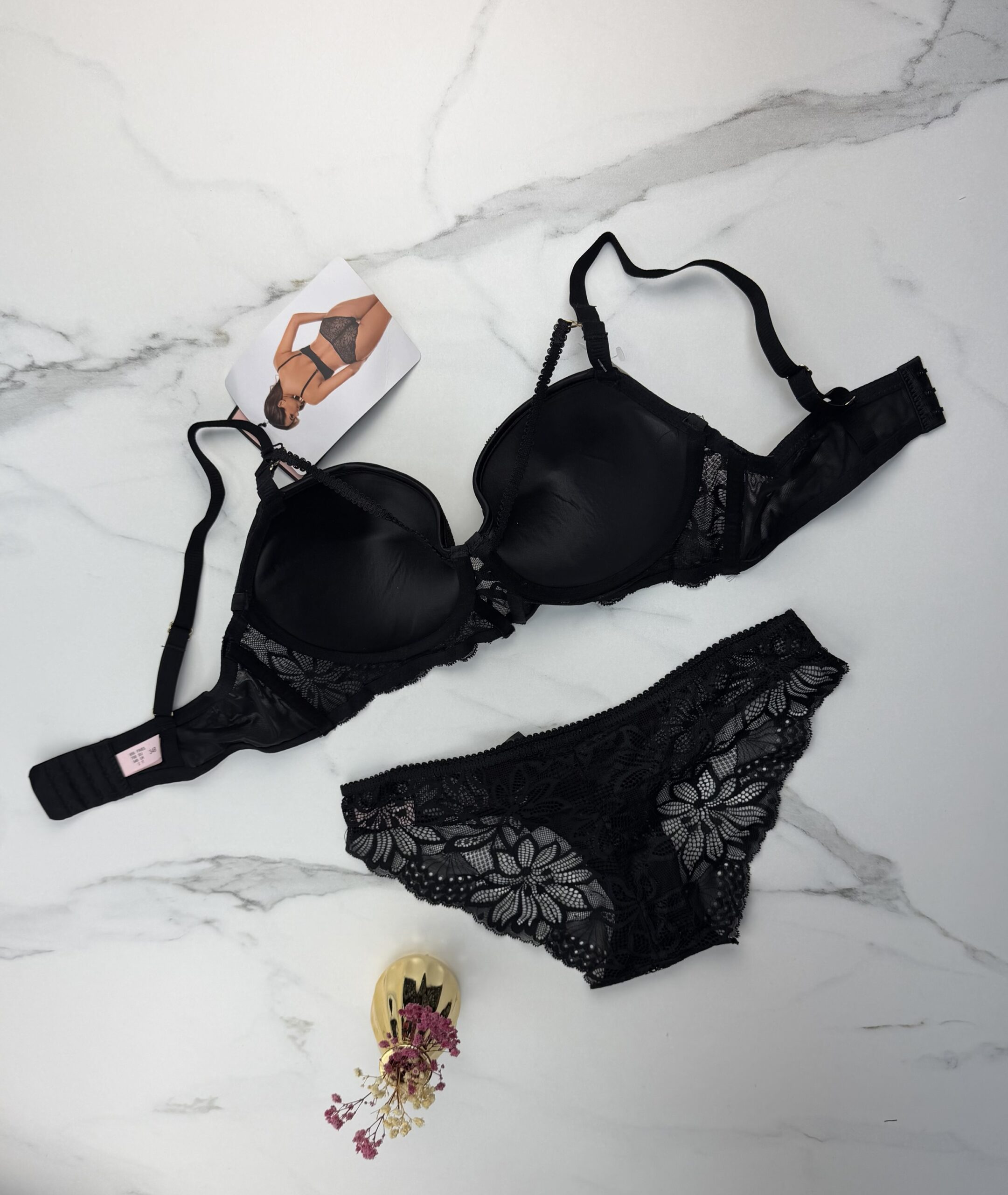 Ensemble 2pcs H Push up " Noir " – Image 4