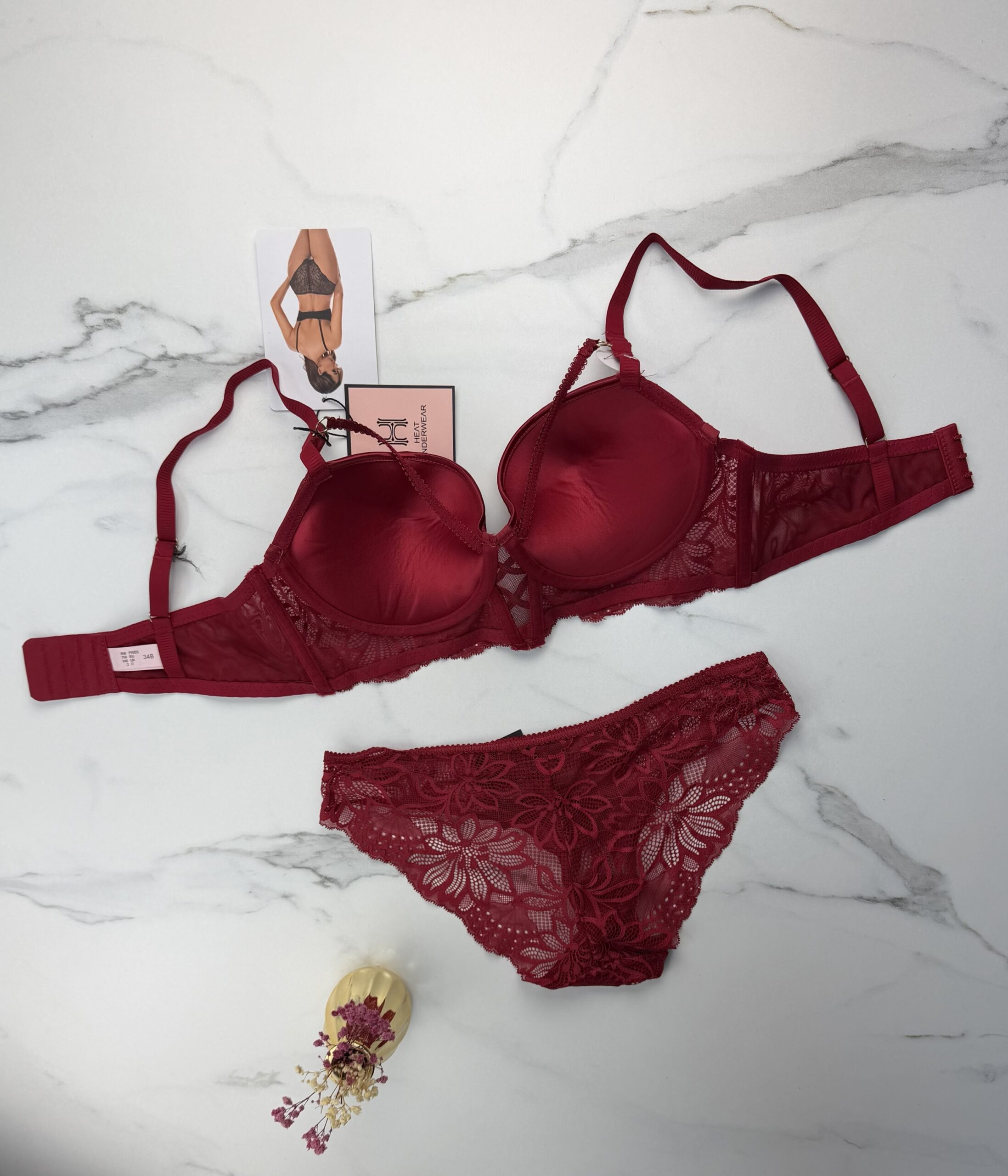 Ensemble 2pcs H Push up " Bordeaux " – Image 4