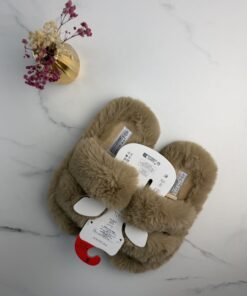 Pantoufle en fourrure - Primark - Camel