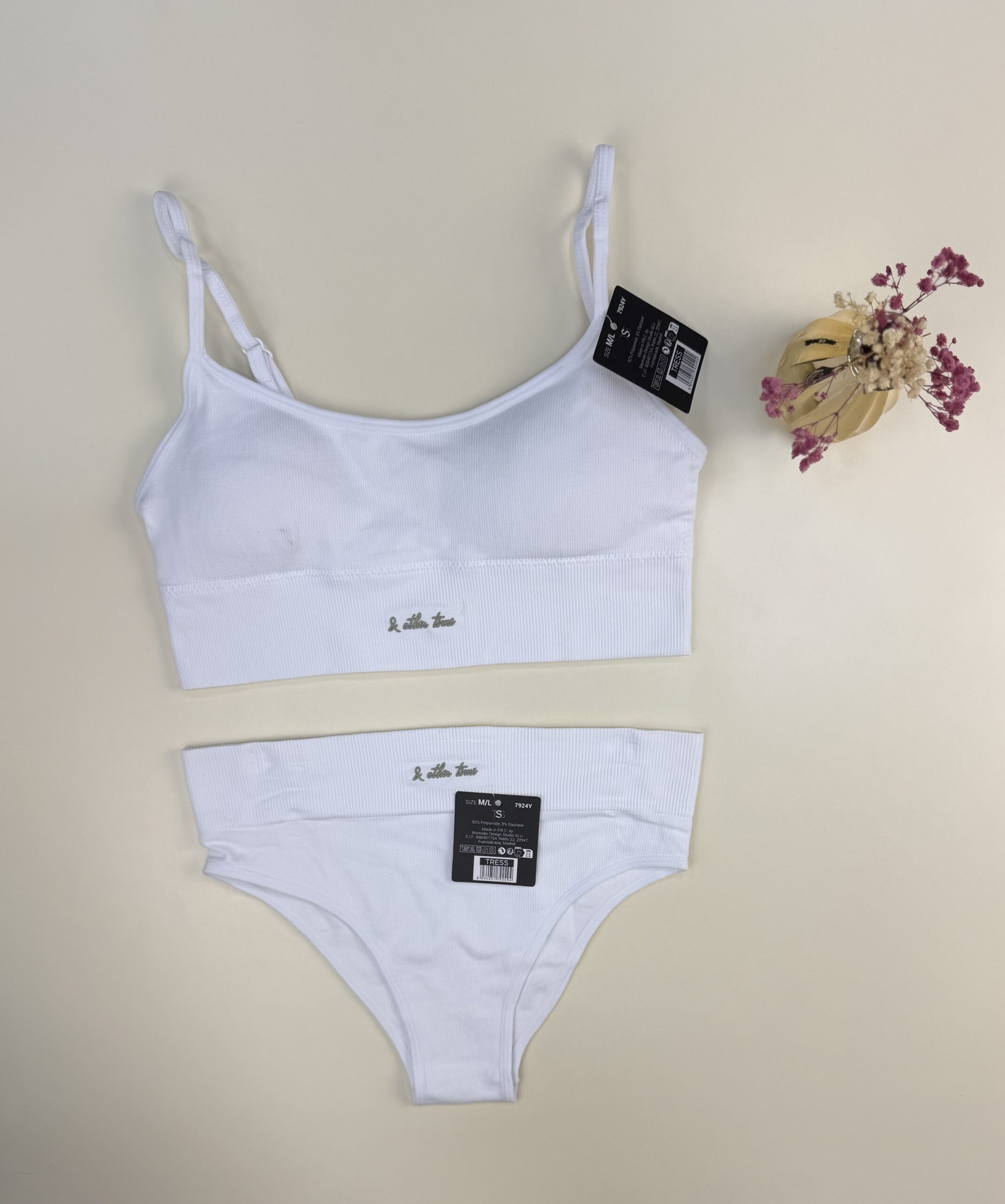 Ensemble 2pcs Tress "Blanc" – Image 2