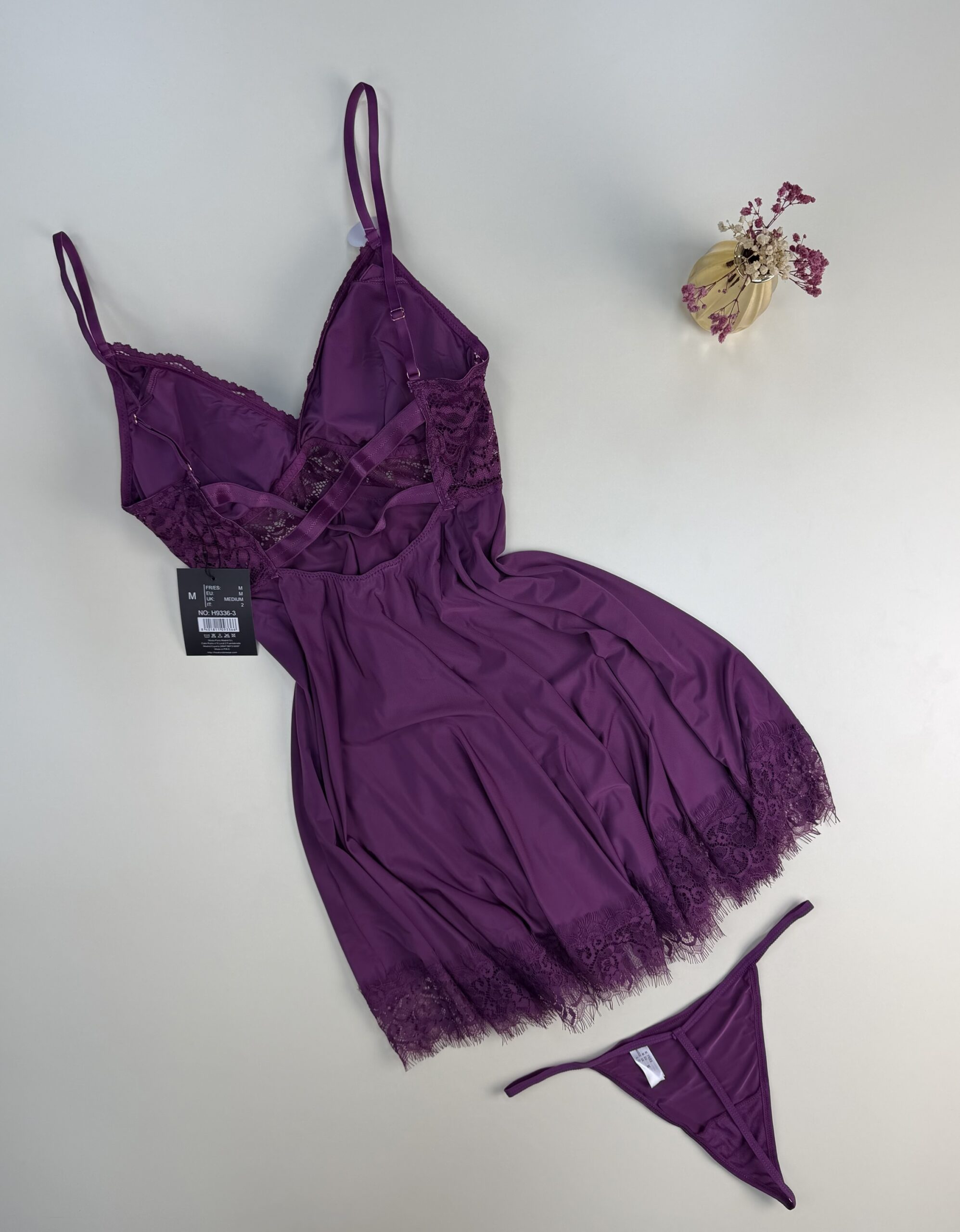 Nuisette + Bas H " aubergine" – Image 2