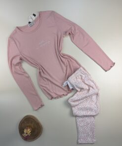 Pyjama haut manche longue " Rose "