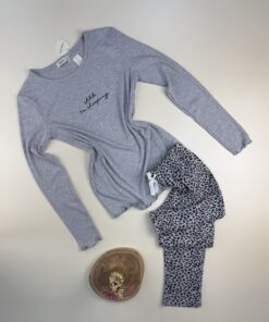 Pyjama haut manche longue " Gris "