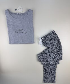 Alternative view of Pyjama haut manche longue " Gris "