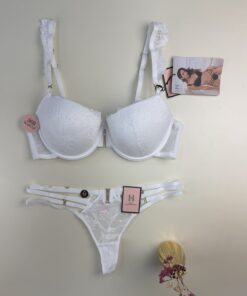 Alternative view of Ensemble 2pcs H push up "Blanc"