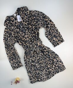 Robe de chambre Sans Capuche " Léopard beige"