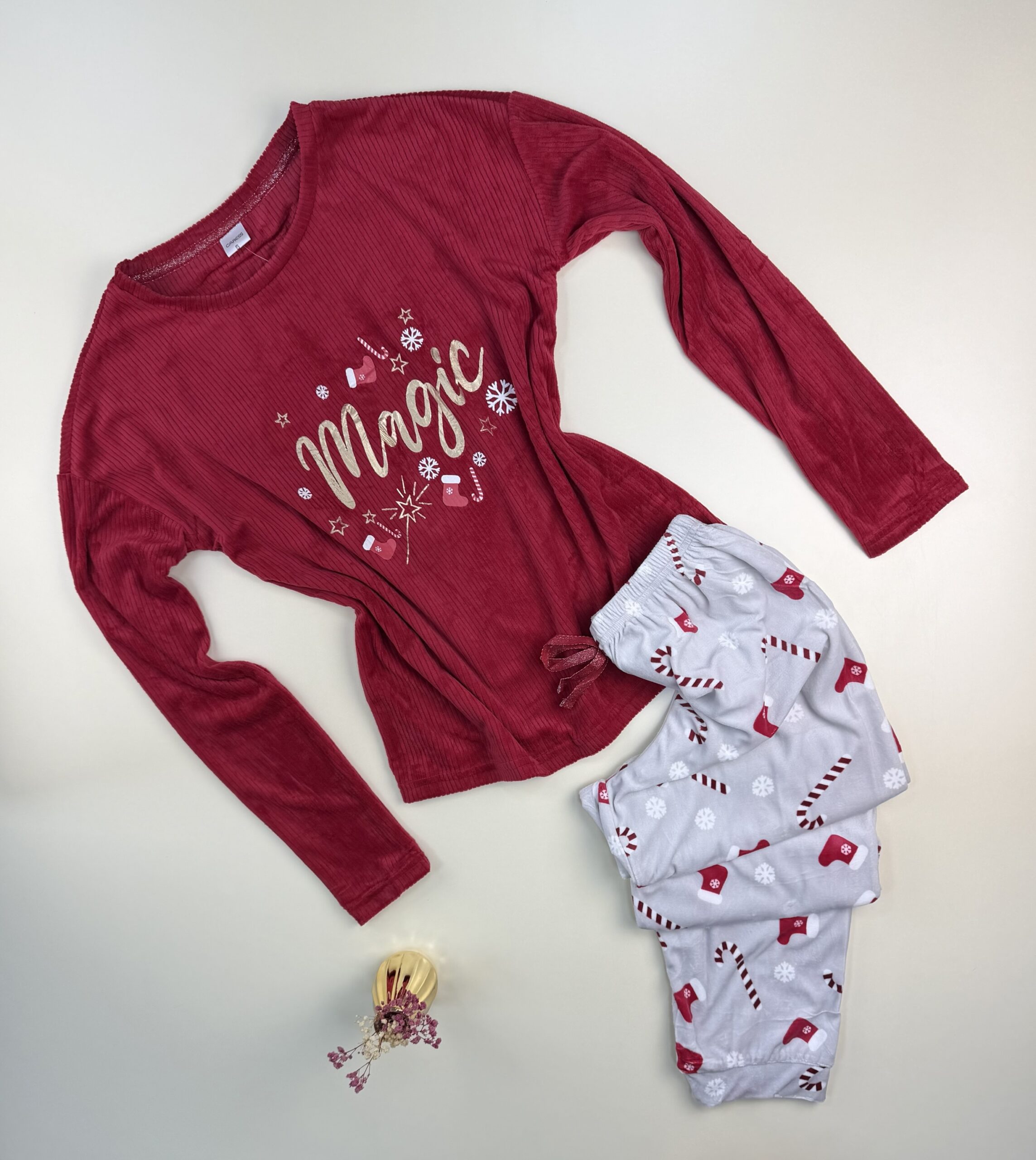 Pyjama Manche Longue Magic "Rouge"