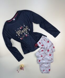 Pyjama Manche Longue Magic "Bleu nuit"