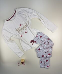 Pyjama Manche Longue Magic "Blanc cassé"
