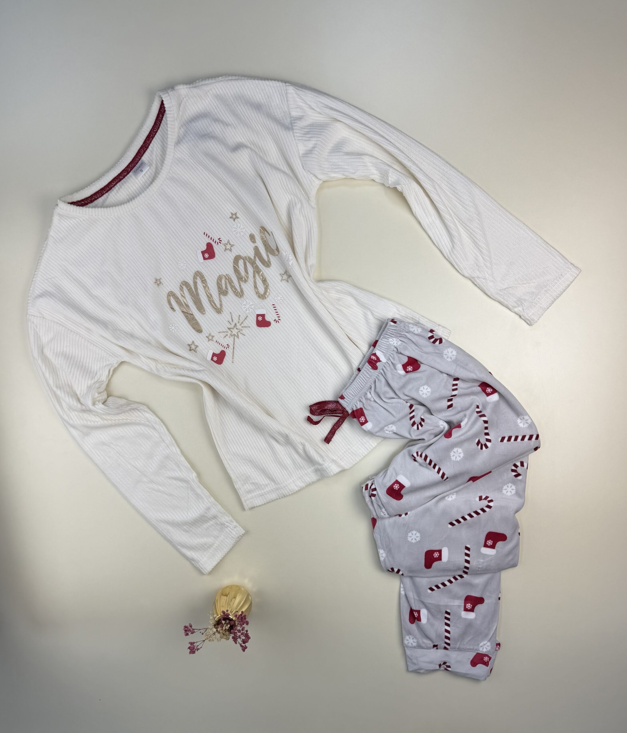 Pyjama Manche Longue Magic "Blanc cassé"