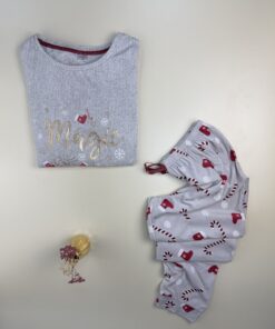 Alternative view of Pyjama Manche Longue Magic "Gris"