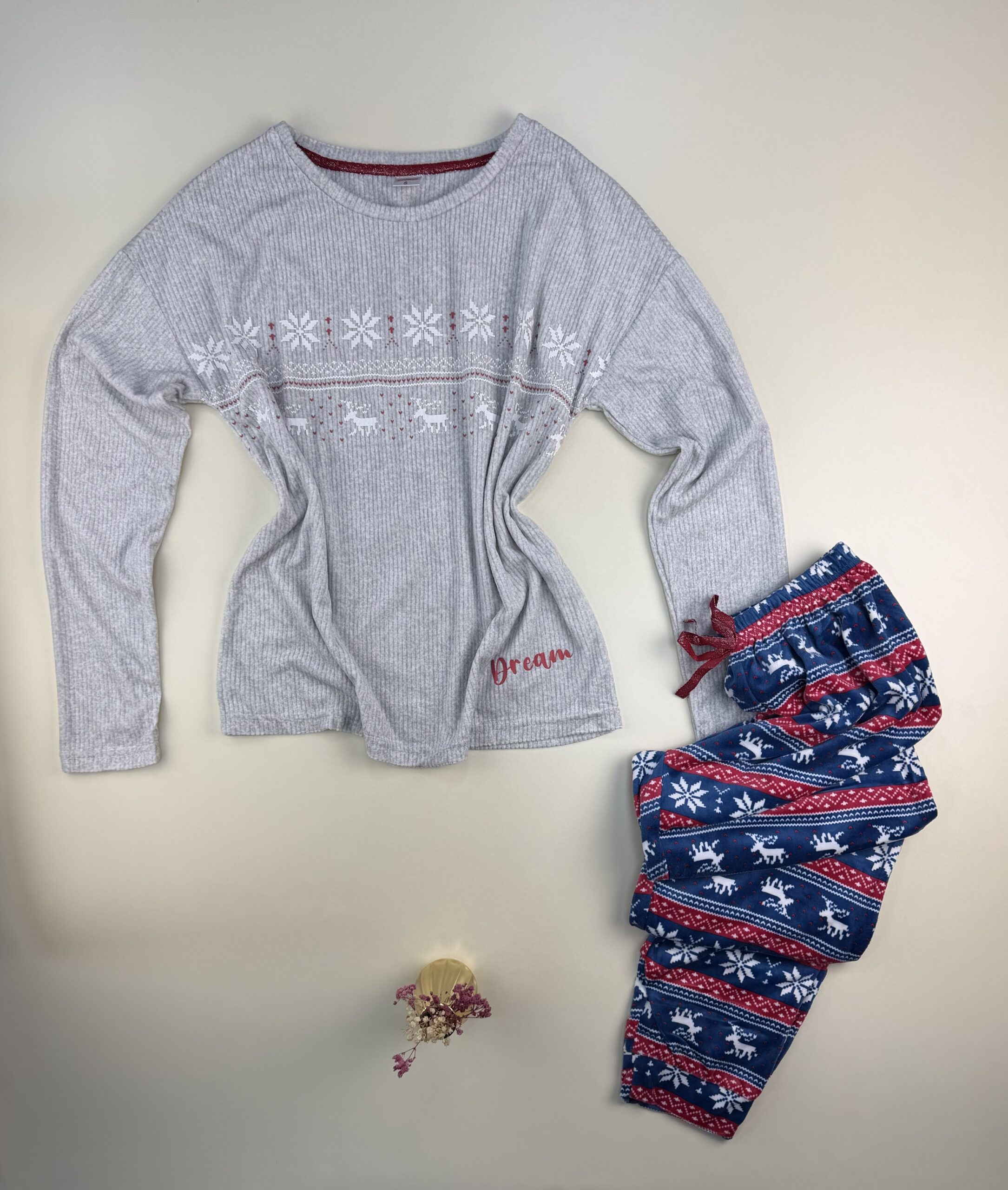 Pyjama Manche Longue Flocon de neige "Gris" – Image 3