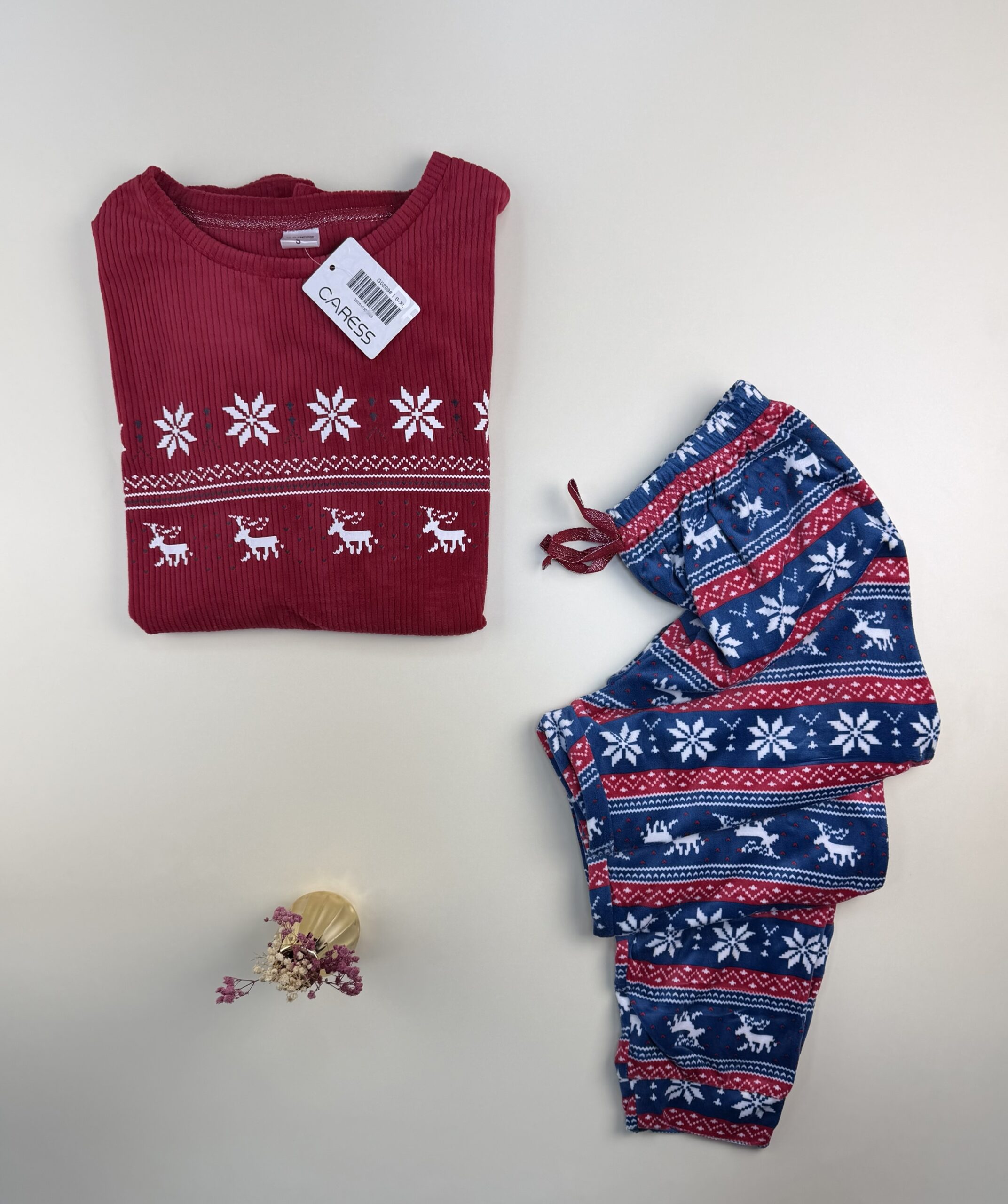 Pyjama Manche Longue Flocon de neige "Rouge" – Image 2