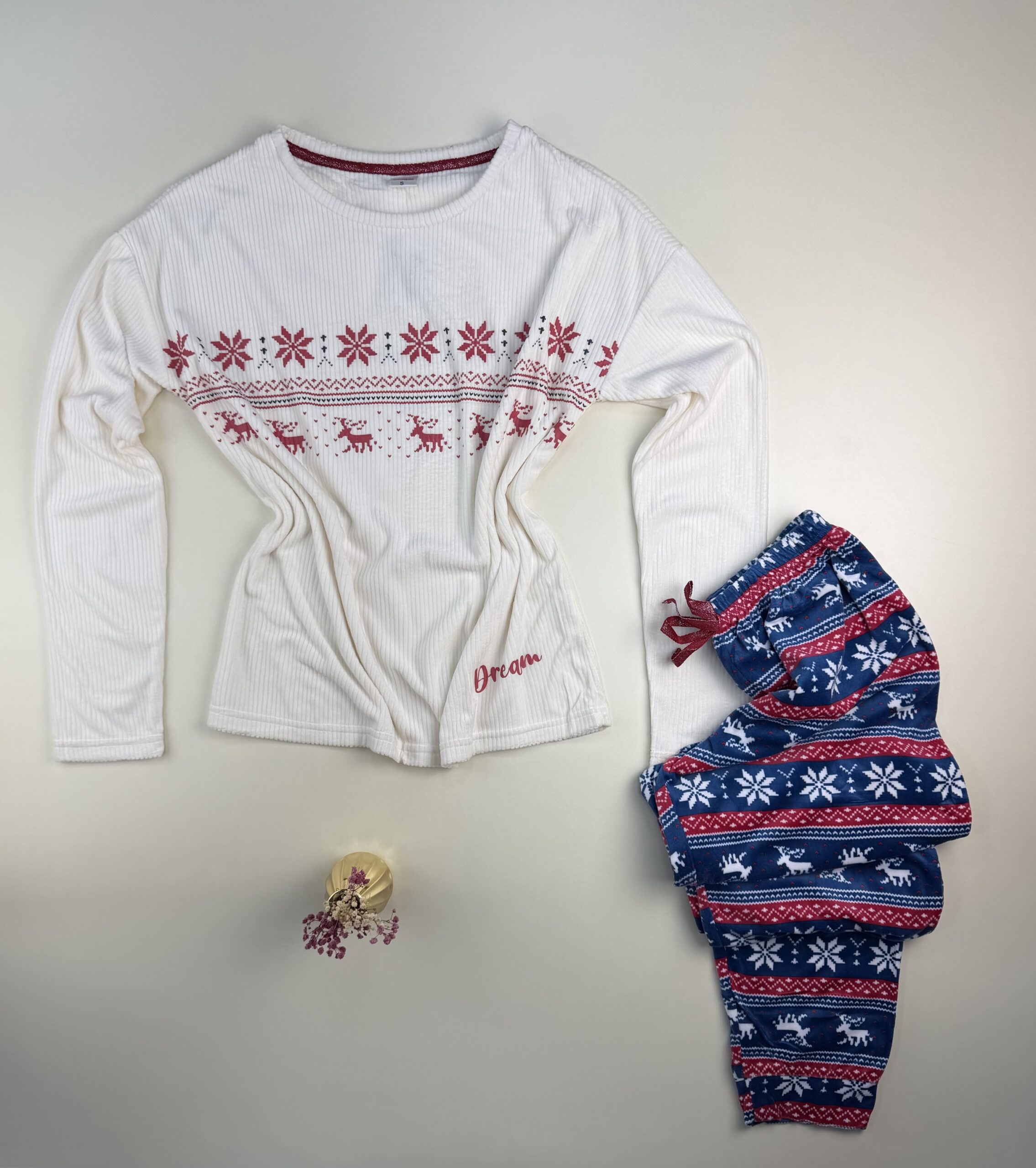 Pyjama Manche Longue Flocon de neige "Blanc cassé" – Image 3