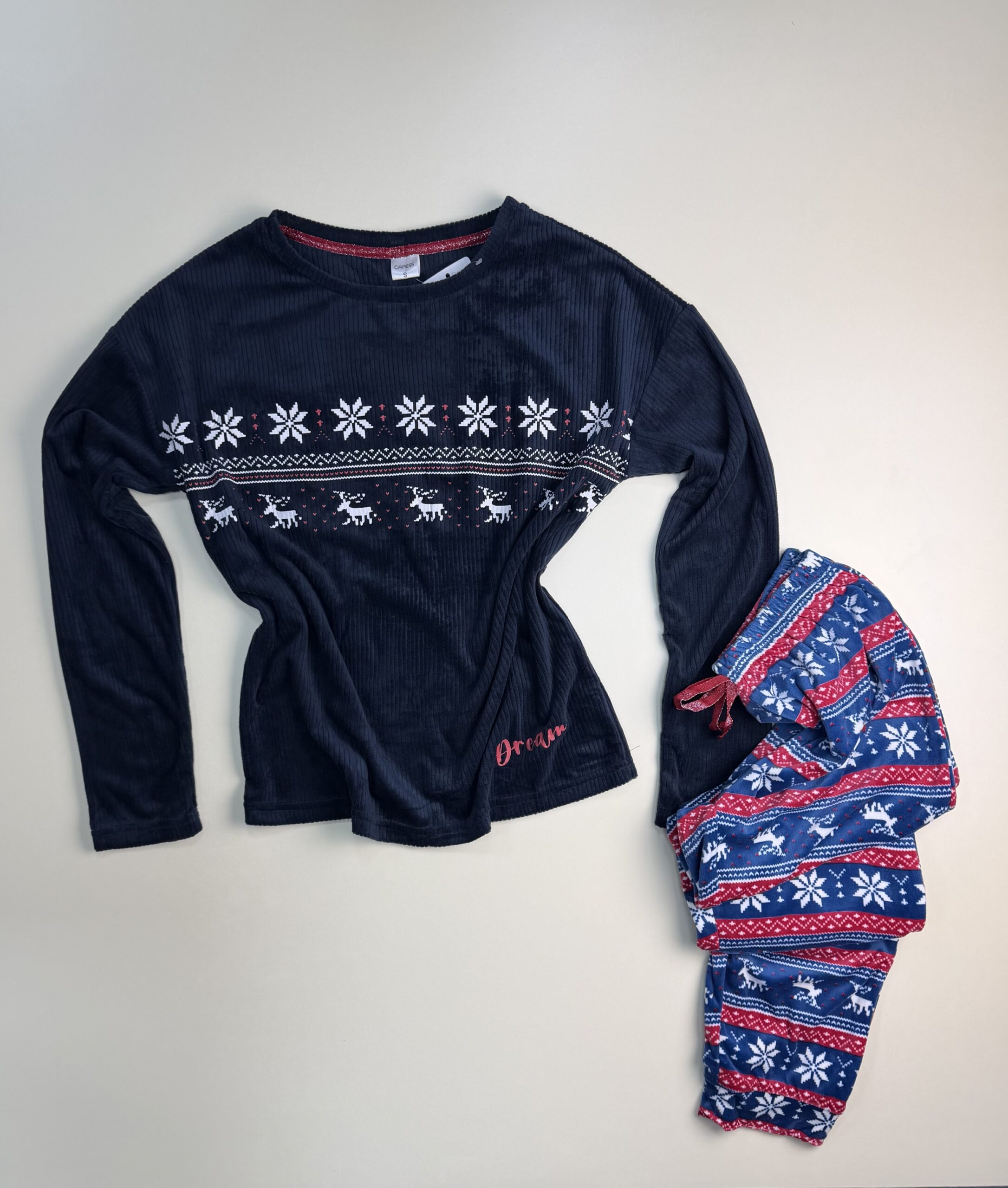 Pyjama Manche Longue Flocon de neige "Bleu nuit" – Image 3