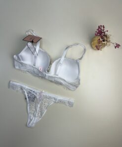 Alternative view of Ensemble 2pcs H Push up " Blanc "