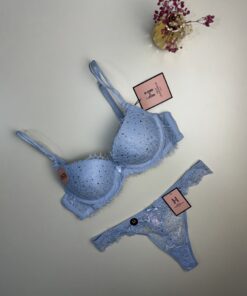 Ensemble 2pcs H Push up " Bleu "