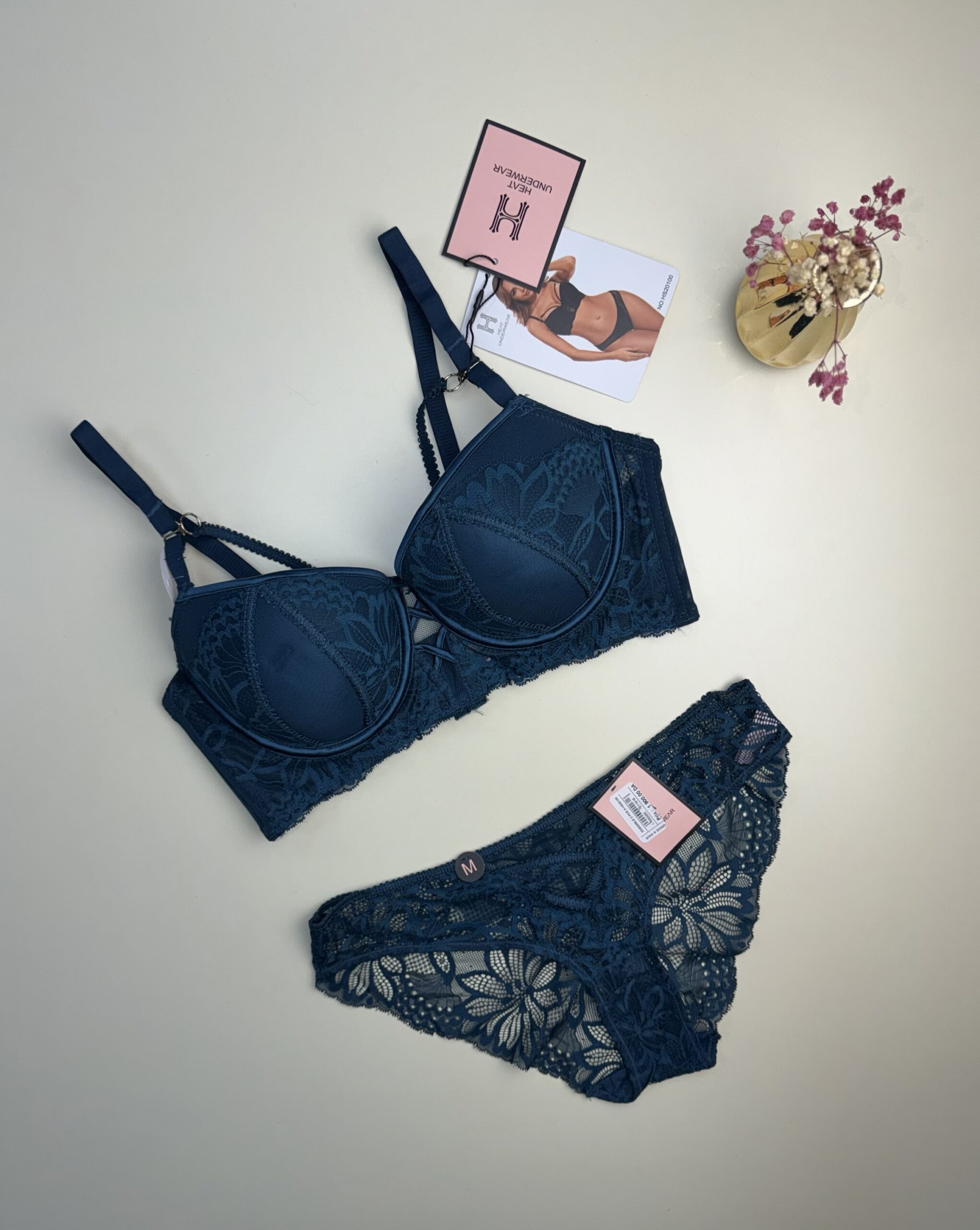 Ensemble 2pcs H Push up " Bleu/vert "