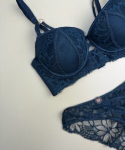 Alternative view of Ensemble 2pcs H Push up " Bleu/vert "