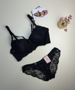 Ensemble 2pcs H Push up " Noir "