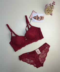Ensemble 2pcs H Push up " Bordeaux "