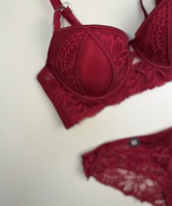 Alternative view of Ensemble 2pcs H Push up " Bordeaux "