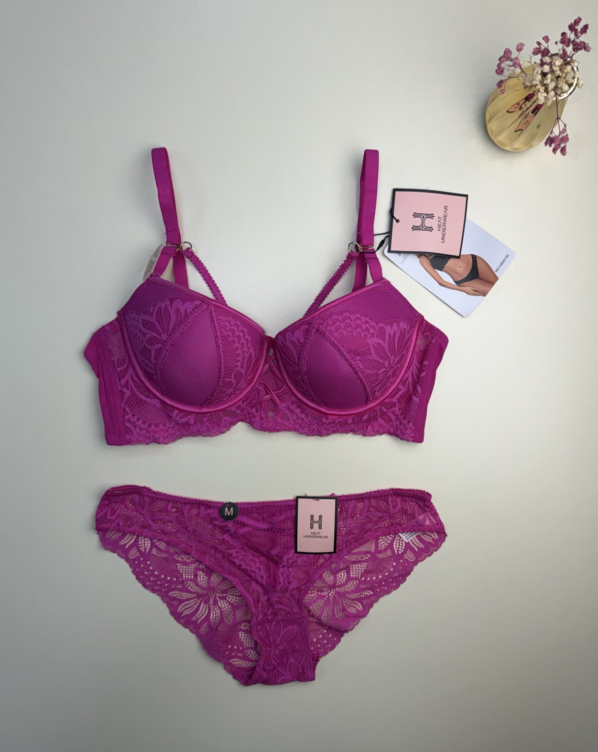 Ensemble 2pcs H Push up " Fushia " – Image 4