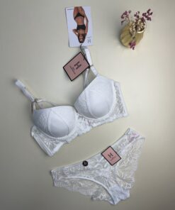 Ensemble 2pcs H Push up " Blanc "