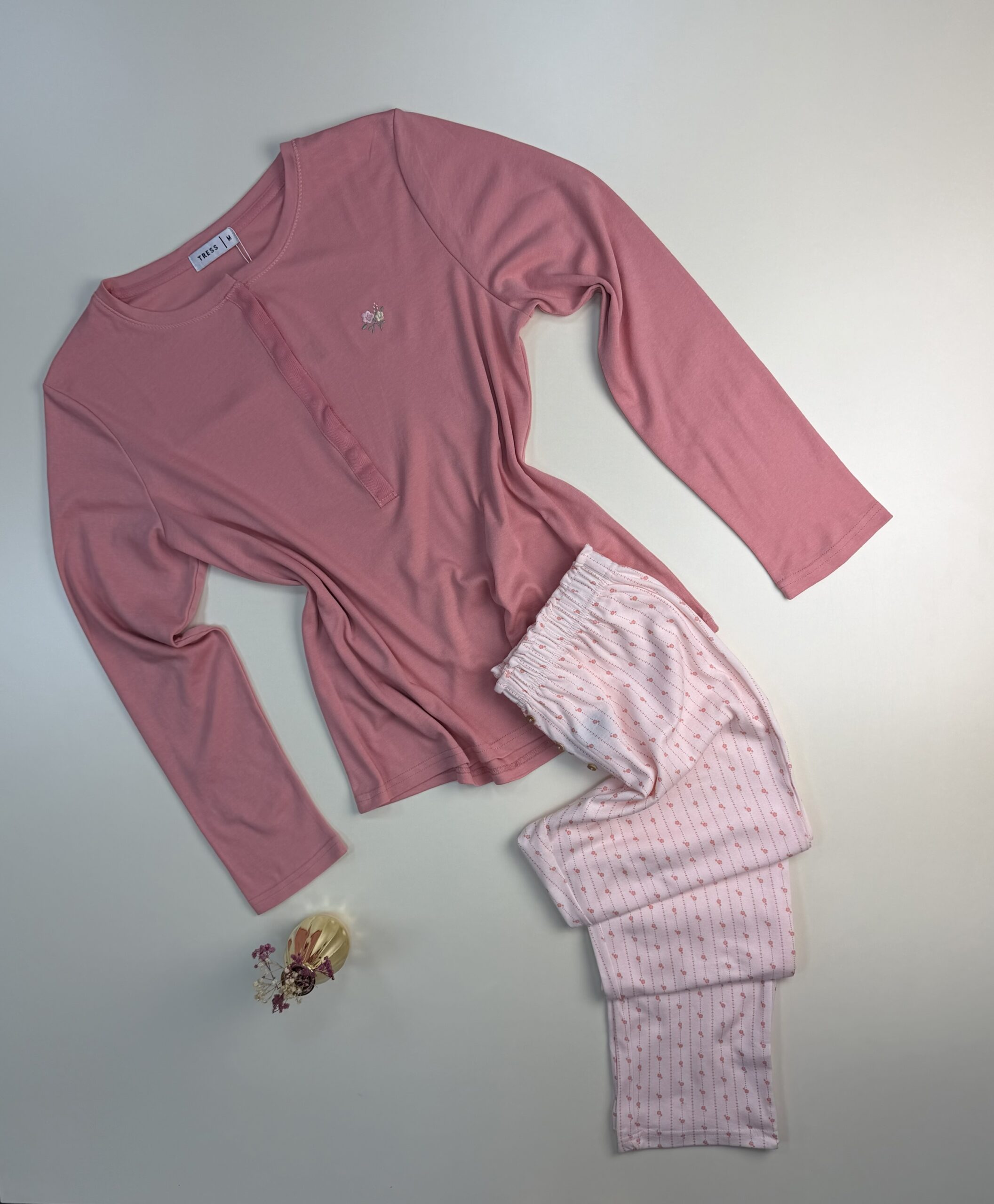Pyjama Manche Longue "Rose"