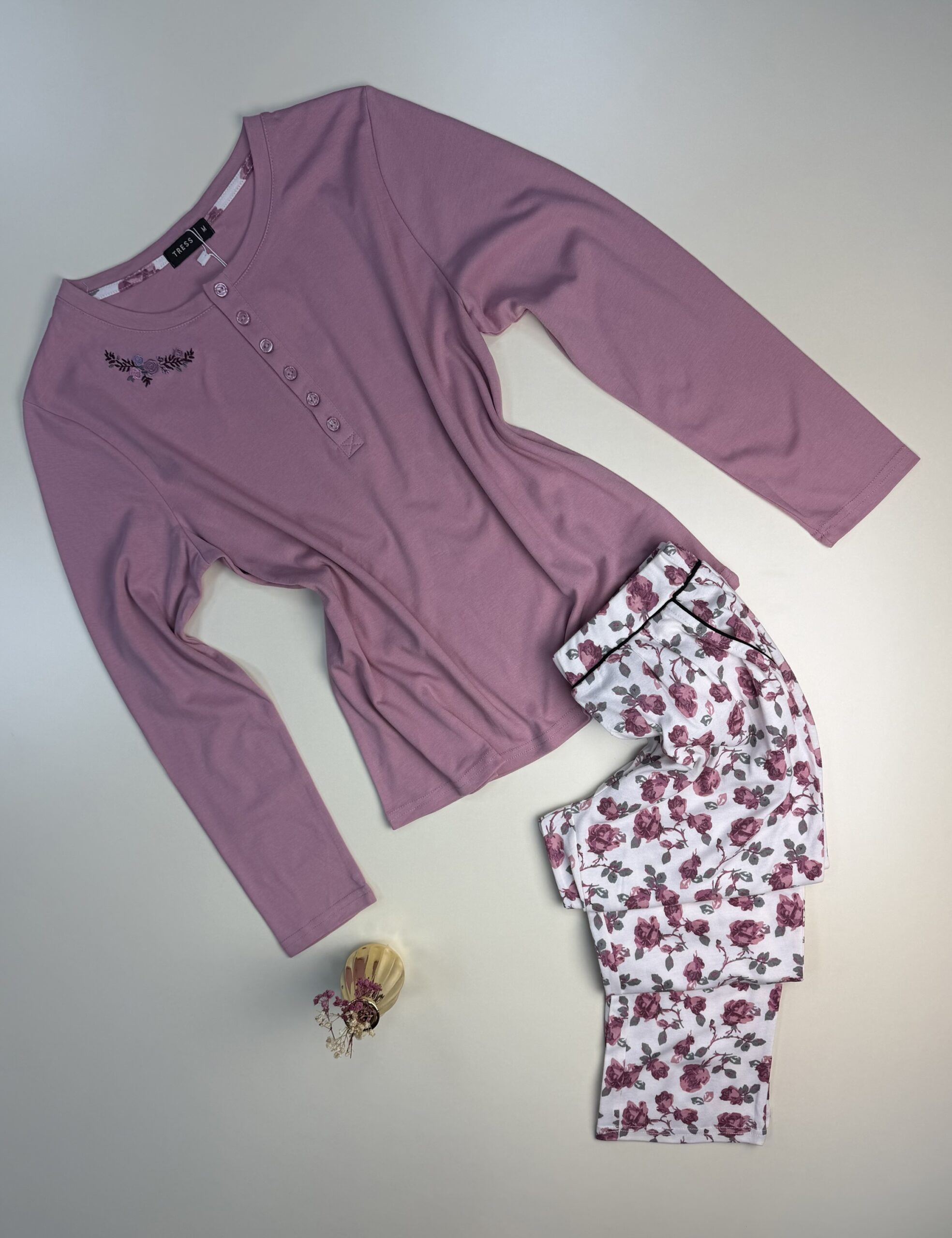 Pyjama Manche Longue "Rose"