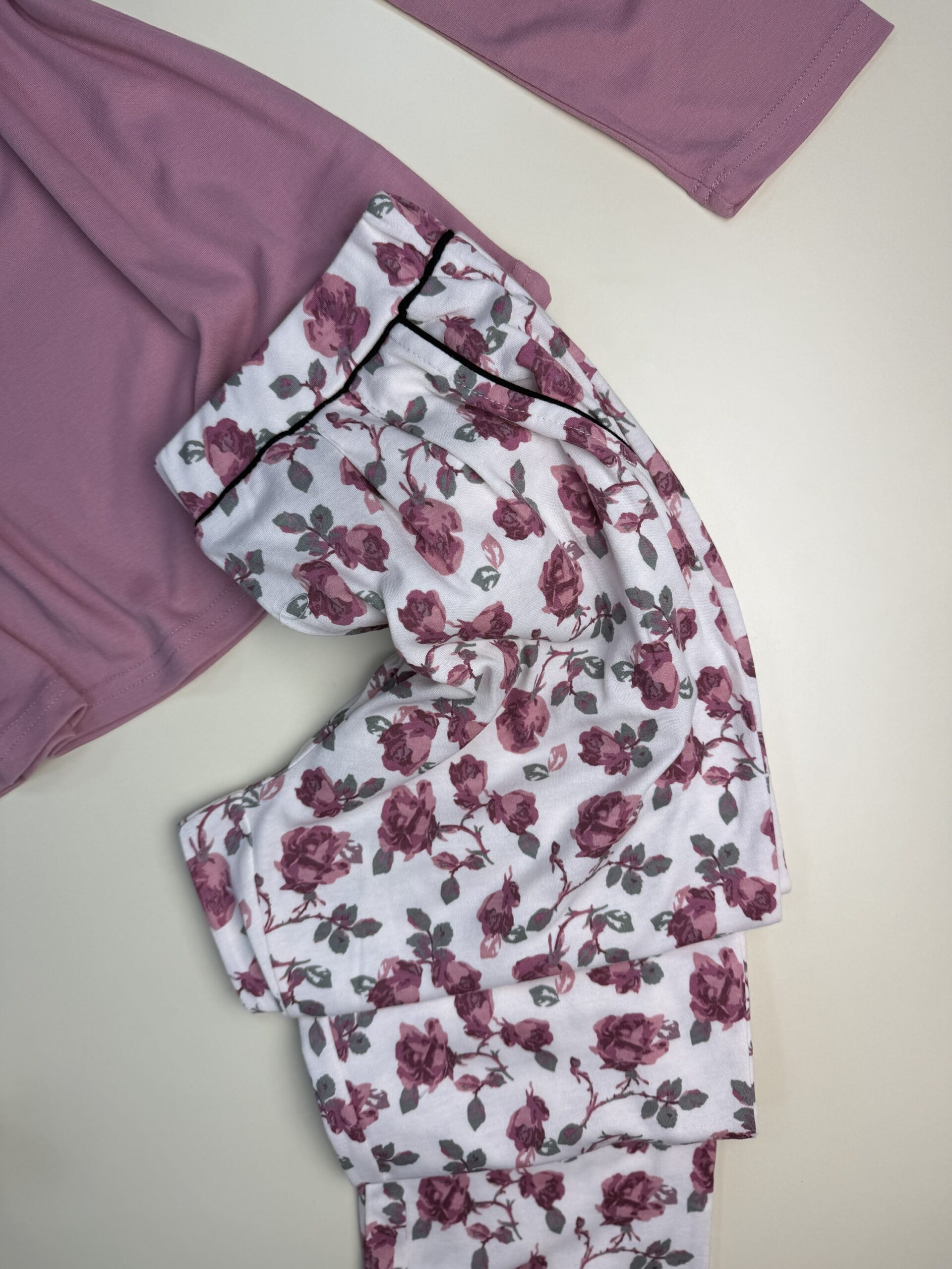Pyjama Manche Longue "Rose" – Image 2