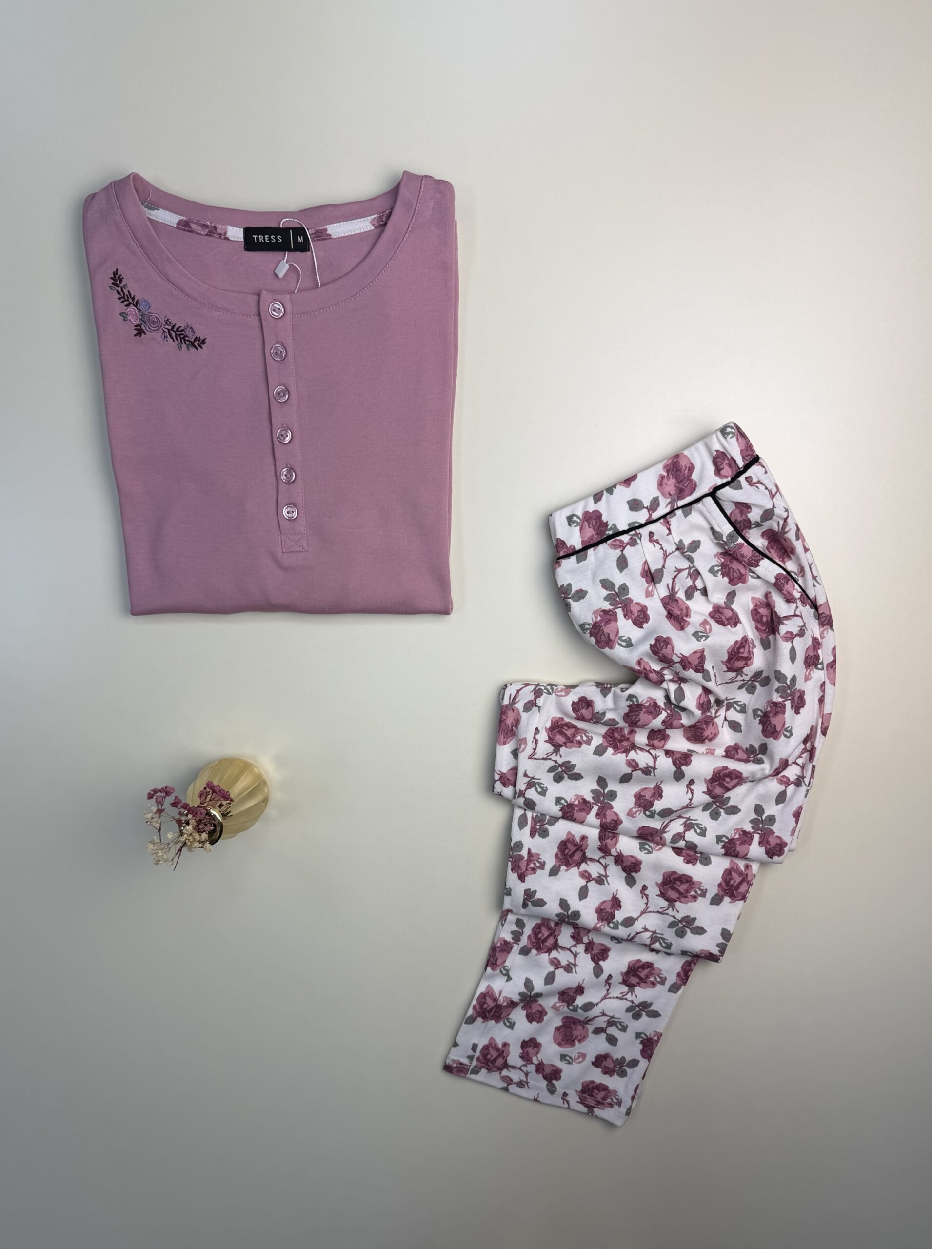 Pyjama Manche Longue "Rose" – Image 4