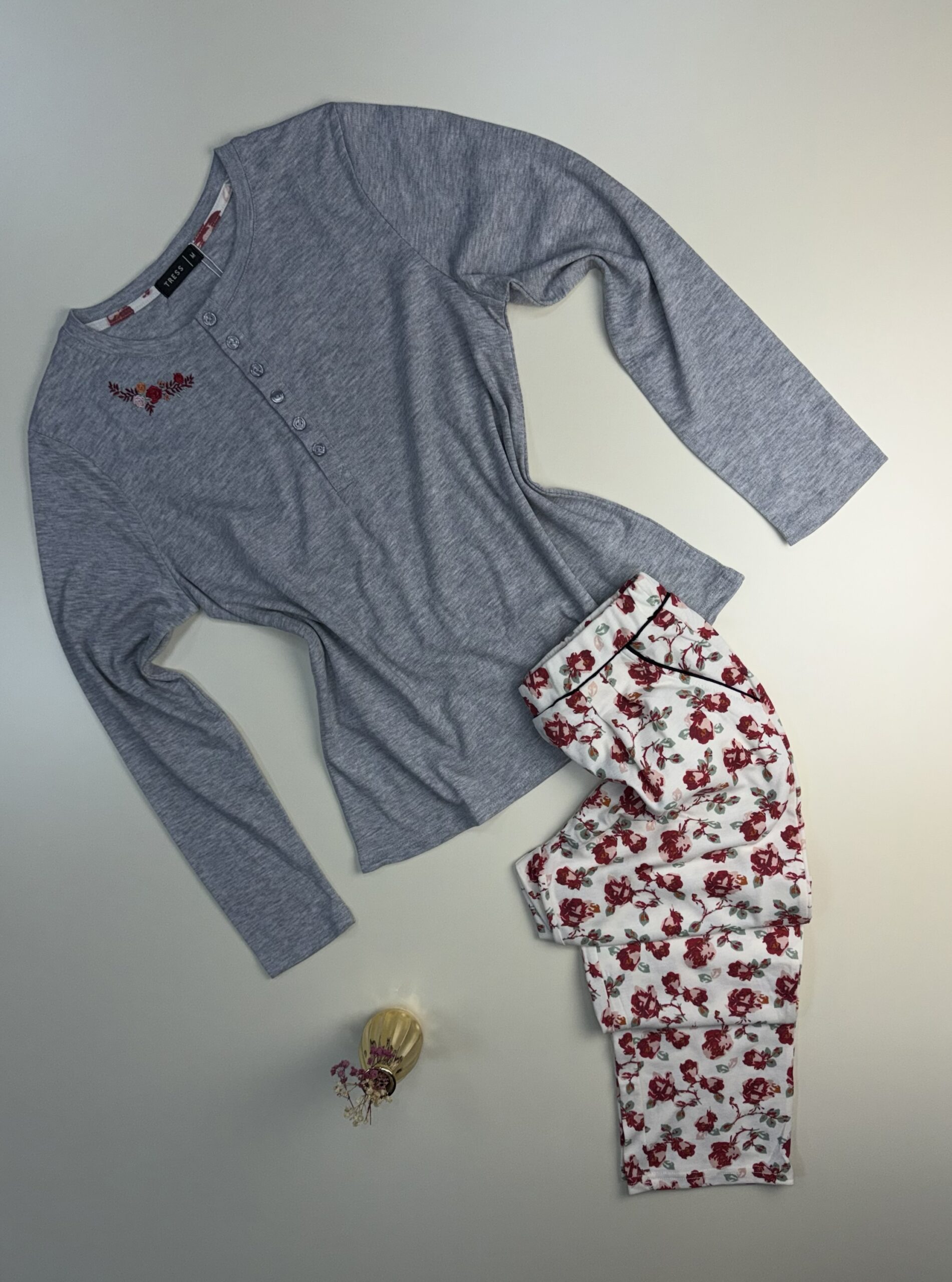 Pyjama Manche Longue "Gris"