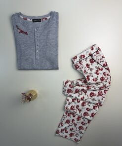 Alternative view of Pyjama Manche Longue "Gris"