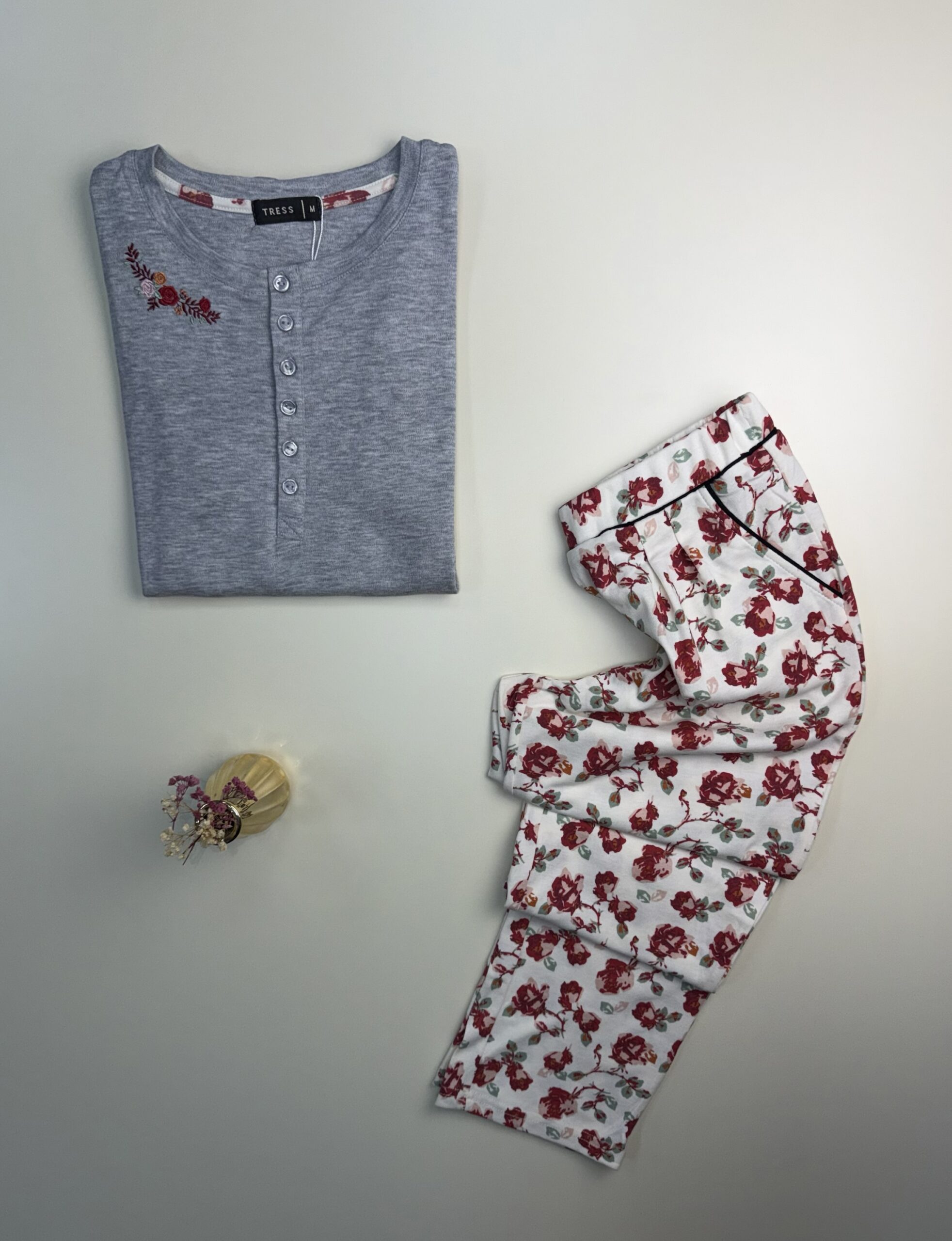 Pyjama Manche Longue "Gris" – Image 2