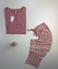 Alternative view of Pyjama Manche Longue "Rose"