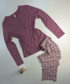 Pyjama Manche Longue "Bois de Rose"