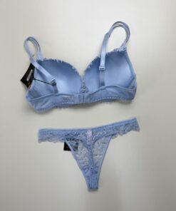 Alternative view of Ensemble 2pcs H Push up " Bleu "