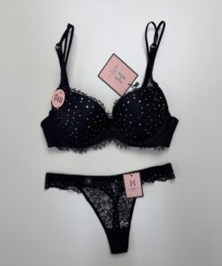 Ensemble 2pcs H Push up " Noir " – Image 3