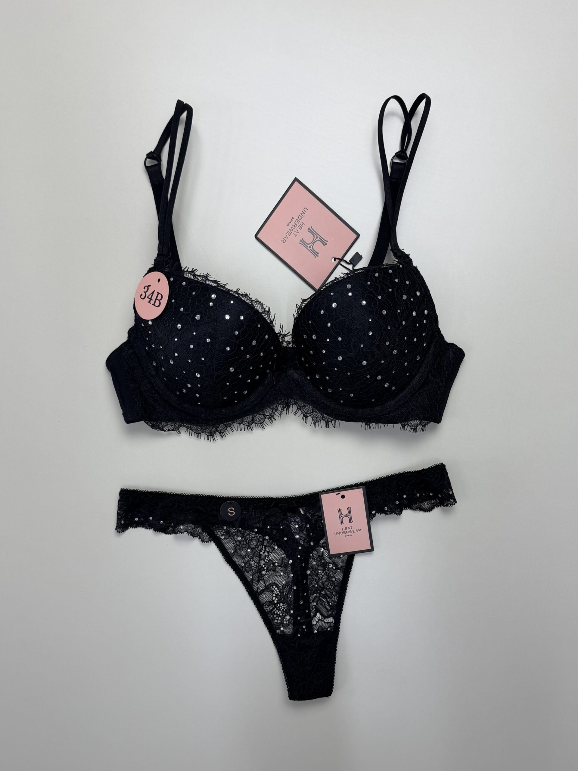 Ensemble 2pcs H Push up " Noir " – Image 3