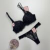 Ensemble 2pcs H Push up " Noir "