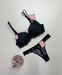 Ensemble 2pcs H Push up " Noir "